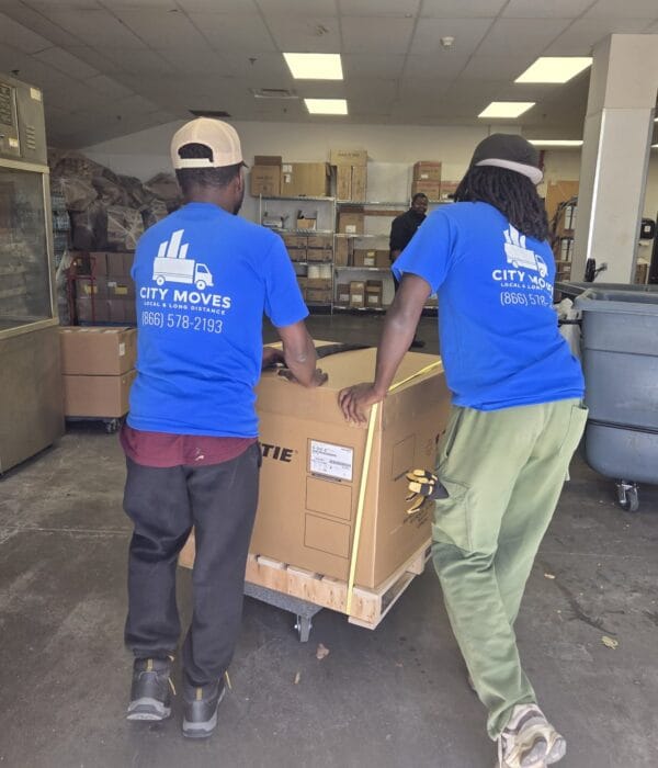 City Moves movers handling a commercial move
