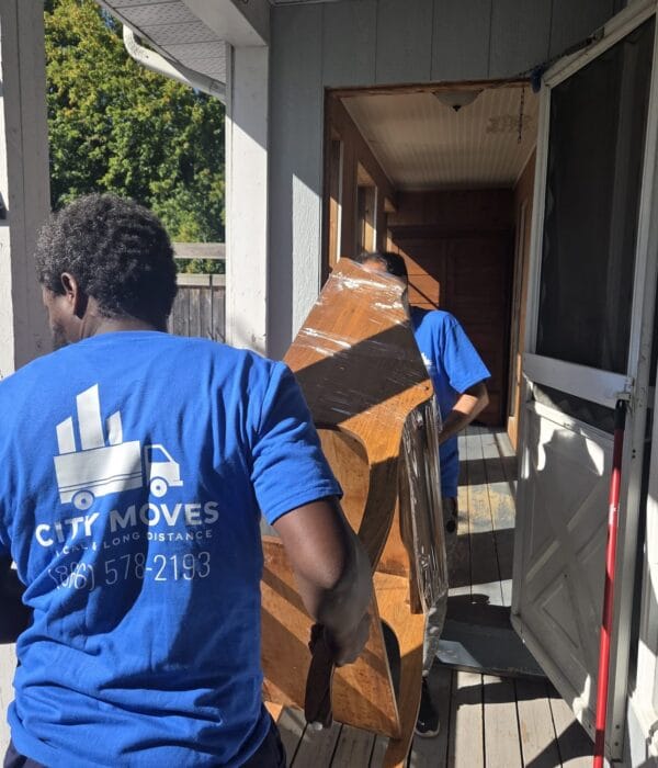 City Moves movers preparing belongings for a long distance move