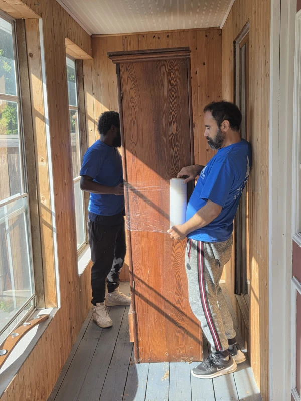 Professional movers handling a residential move in Mississauga.